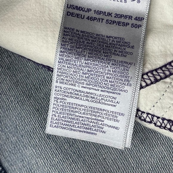 NYDJ‎ Premium Denim Barbara Bootcut Jeans Women 16P NWT Stretch Cotton Pockets - Picture 9 of 11